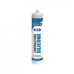 Sealant Silicone ALCOLIN Contractors Clear 260ml Cart