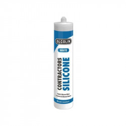 Sealant Silicone ALCOLIN Contractors White 260ml Cart