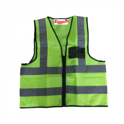 Vest Reflective Flu Lime Large Zip/pocket Y-l