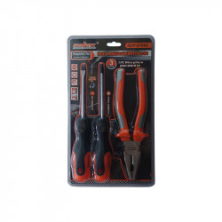 Screwdriver & Plier Set 3 Pce 6x100/ph2x100/200mm Comb Sdy87