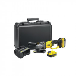 STANLEY Fatmax Angle Grinder Cordless 125mm Kit 2x Batt Sfm