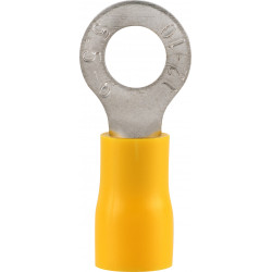 RUWAG Pre-ins Ring Terminal Yellow 4mm (8)