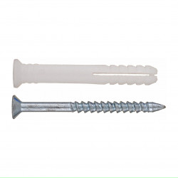 RUWAG Plastic Rimmed Nail-in Anchor 8x80mm (15)