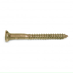 RUWAG Wood Screw Brass Plated 3.5x25mm (10)