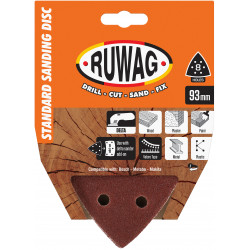 RUWAG P80 Trian Sand 93mm 5 Pack /pk