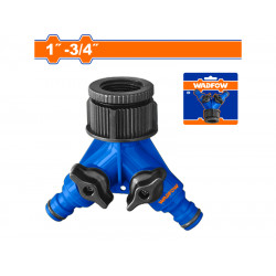 WADFOW Hose Connector Plastic 1 To 3/4 2 Way