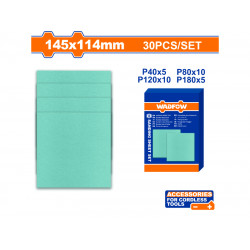 WADFOW Sanding Sheet 145x114m Set 30pcs