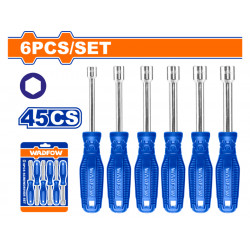WADFOW S/driver Set Nut 45cs 6pcs