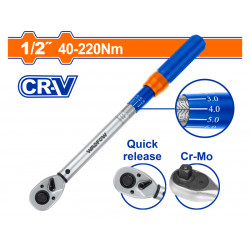 WADFOW Wrench Torque Preset Cr-v/crmo 1/2 40-220nm