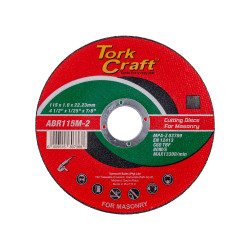 TORK CRAFT Cutting Disc Masonry 115 X 1.0 X 22.22mm