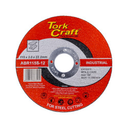 TORK CRAFT Cutting Disc Industrial Metal 115 X 3.0 X 22.2 Mm