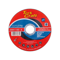 TORK CRAFT Cutting Disc Steel & Ss 115 X 0.8 X 22.2 Mm