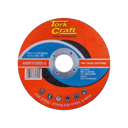 TORK CRAFT Cutting Disc Stainless Steel 115 X 3.0 X 22.22mm