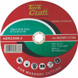 TORK CRAFT Cutting Disc Masonry 230 X 3.0 X 22.22mm