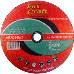 TORK CRAFT Cutting Disc Masonry 230 X 2.5 X 22.22mm