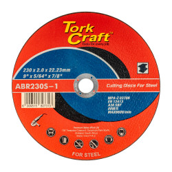 TORK CRAFT Cutting Disc For Steel 230 X 2.0 X 22.22mm