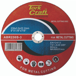 TORK CRAFT Cutting Disc Steel And Ss 230 X 3.0 X22.22mm