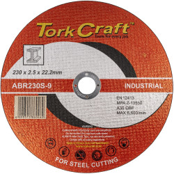 TORK CRAFT Cutting Disc Industrial Metal 230 X 2.5 X 22.2 Mm