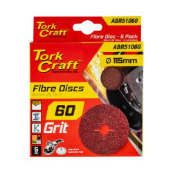 TORK CRAFT Fibre Disc 115mm 60 Grit 5/pack
