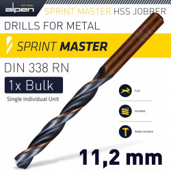 ALPEN Hss Sprint Master 11.2mm Bulk Din 338 ALPEN Drill Bit