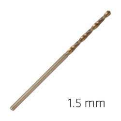 ALPEN Hss Sprint Master 1.5mm 10-pack Hang Tag Din 338 ALPEN Drill Bits