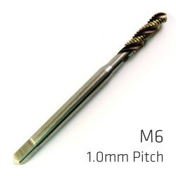 ALPEN Machine Tap Cobalt 6mm Spiral Fluted In Pouch 1.0mm Pitch