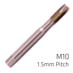 ALPEN Machine Tap Cobalt 10mm Spiral Fluted In Pouch 1.5mm Pitch