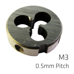 ALPEN Machine Die Cobalt 3mm Spiral Point In Pouch 0.5mm Pitch