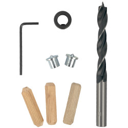 TORK CRAFT Doweling Accessory Kit 10mm - 22 Piece (birch Wood)