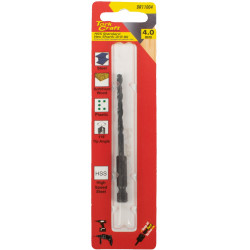 TORK CRAFT Drill Bit Hss Standard 4.0mm Hex Shank 1/card