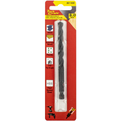 TORK CRAFT Drill Bit Hss Standard 8.0mm Hex Shank 1/card