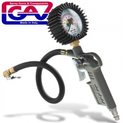 GAV Tyre Inflator With Gauge In Blister