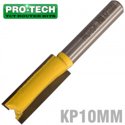 Straight Bit 10mm X 25mm Cut 2 Flute Metric 1/4\' Shank