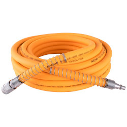 AIRCRAFT Flex Air Hose Kit 10mm X 10m Orange W/quick Coupler & Connector Yohko