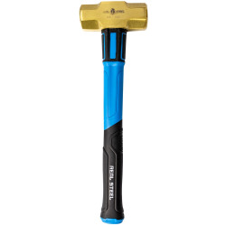 Tork Craft Brass Hammer 4lb Sledge Fibre Glass Handle