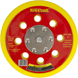 TORK CRAFT Da Sander Pad Hook And Loop 5 16 - 24unf 8 Holes Med Soft 125mm 5\'