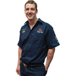 TORK CRAFT Vermont Mens Cotton Shirt Navy Blue 3xl