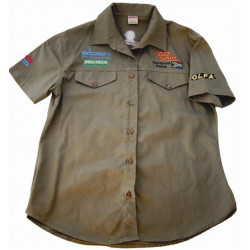 TORK CRAFT Vermont Ladies Blouse Long Sleeve Olive Medium