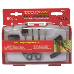 TORK CRAFT Cutting Carving Sanding Set 50 Pce Mini