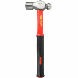 TORK CRAFT Hammer Ball Pein 700g (24oz) Fibreglass Handle 310mm & Full Pol Head