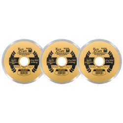 TORK CRAFT Diamond Blade 115mm Cont.rim Profesional Bulk 3 Pack Shrink