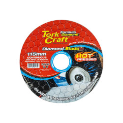 TORK CRAFT Diamond Blade 115mm Honeycomb Glass & Tile Hot Pressed Industrial