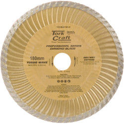 TORK CRAFT Diamond Blade 180x25.4mm Turbo Wave