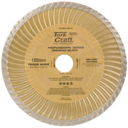 TORK CRAFT Diamond Blade 180x22.22mm Turbo Wave