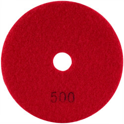 TORK CRAFT 100mm Diamond Wet Polishing Pad 500 Grit Red