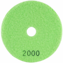 TORK CRAFT 100mm Diamond Wet Polishing Pad 2000 Grit Lime Green