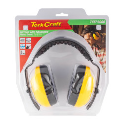 TORK CRAFT Earmuff Abs Cup Adj. Head Band Snr25 Db Yellow 1pc
