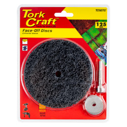 TORK CRAFT Face Off Disc And Arbor 125mm Carded For Drill