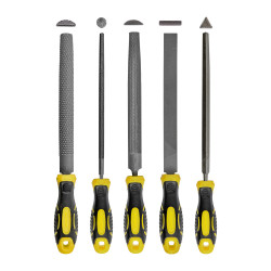 TORK CRAFT File Set 5pc Flat/rnd/tri-angle/half Rnd/half Rnd Rasp