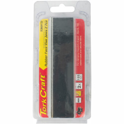 TORK CRAFT Vice Jaws Magnetic Alum. 125mm X 32mm 2pc Rubber Face